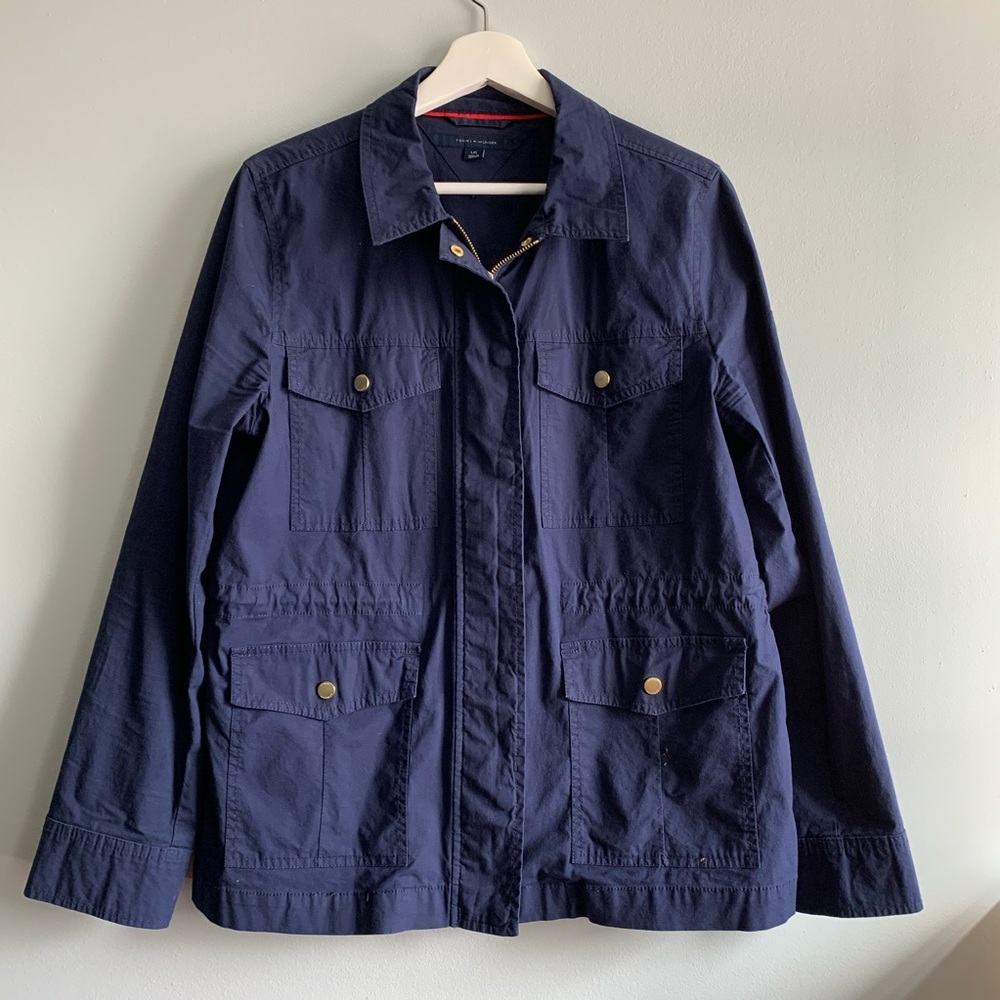 ❗️MOVING SALE❗️ Tommy Hilfiger Navy Cargo Jacket